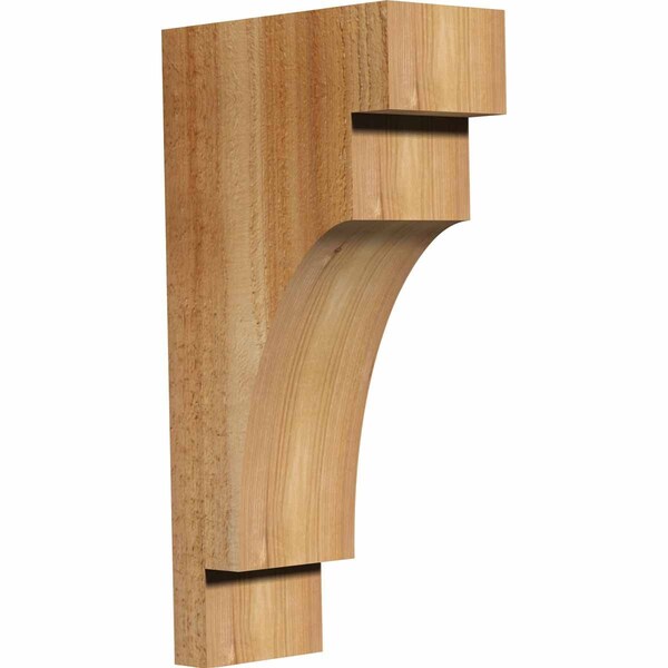 Ekena Millwork Mediterranean Rough Sawn Corbel, Western Red Cedar, 4"W x 8"D x 16"H COR04X08X16MED00RWR - main